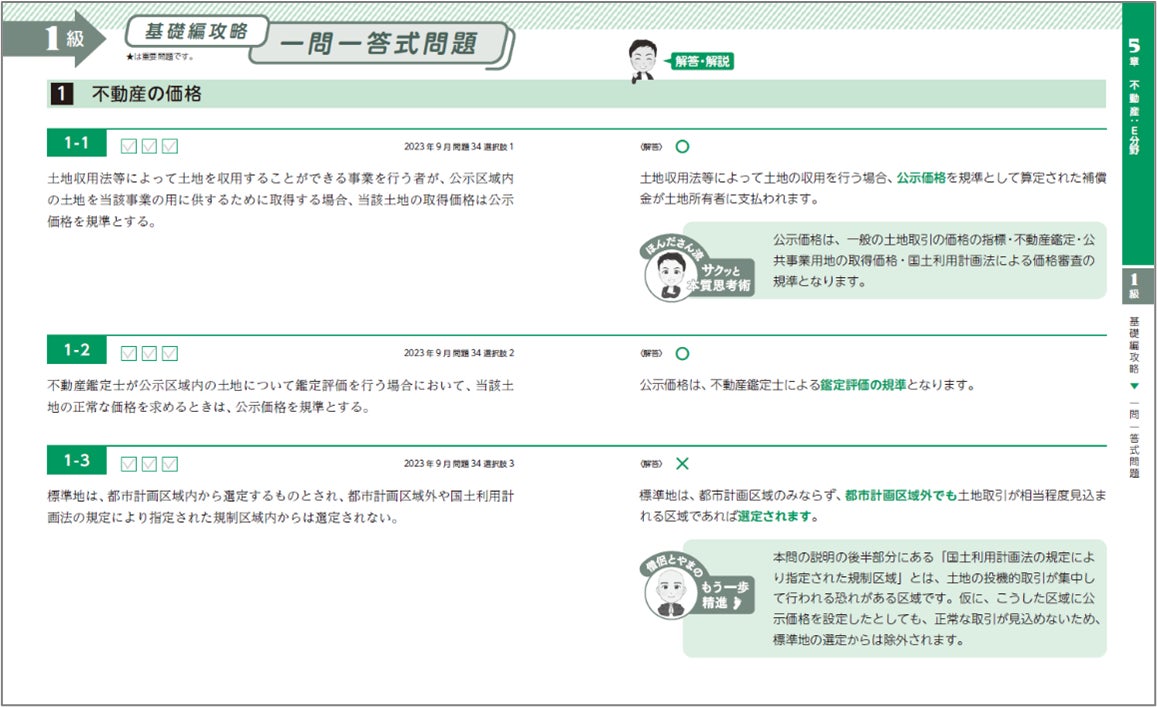FP1級学科試験対策問題集の決定版『FPキャンプ式 FP1級学科試験一問一