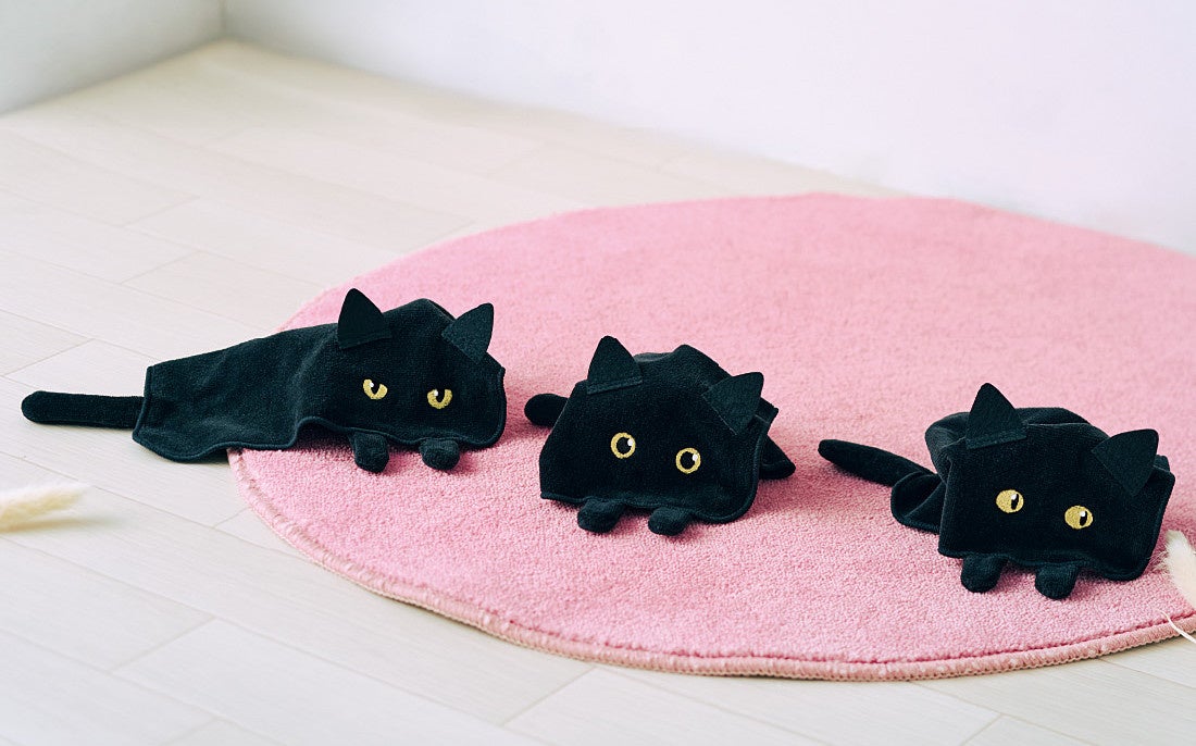 黒猫さんのキュートな日常を再現！「そこにいたの！？ くしゃっと置い