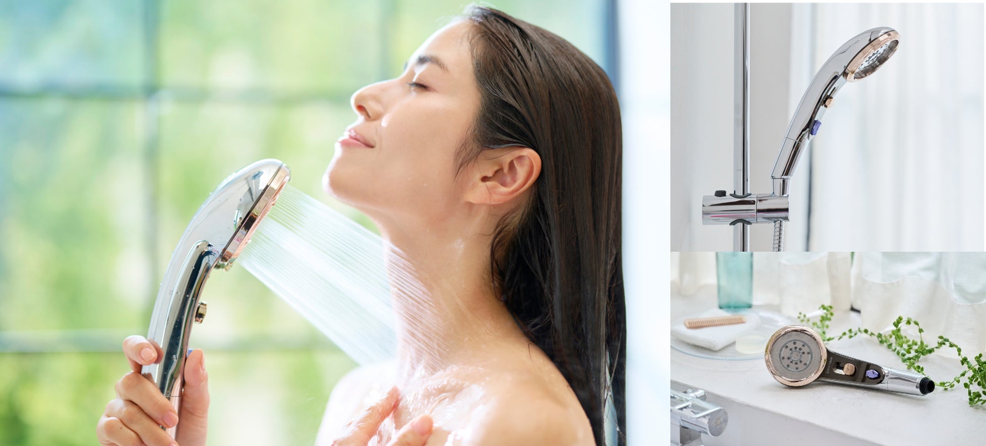 贅沢エステシャワータイムの8分で変わるシャワーヘッド【クリスタル