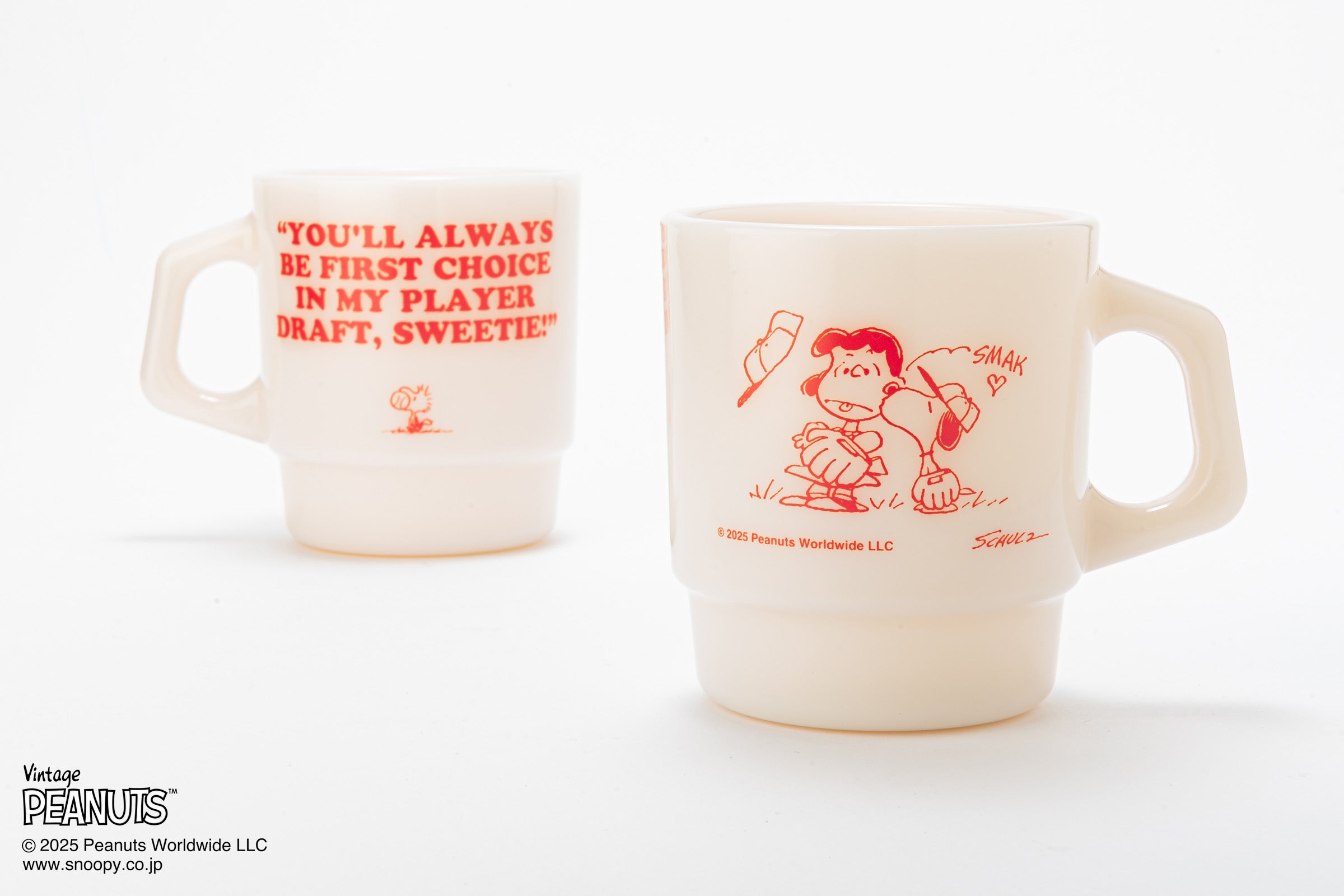 Fire-King ピーナッツシリーズより 1960年〜70年代のコミックのシーン