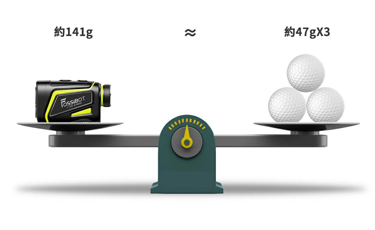 最速0.04秒測定！超高精度×軽量設計のゴルフ用レーザー距離計