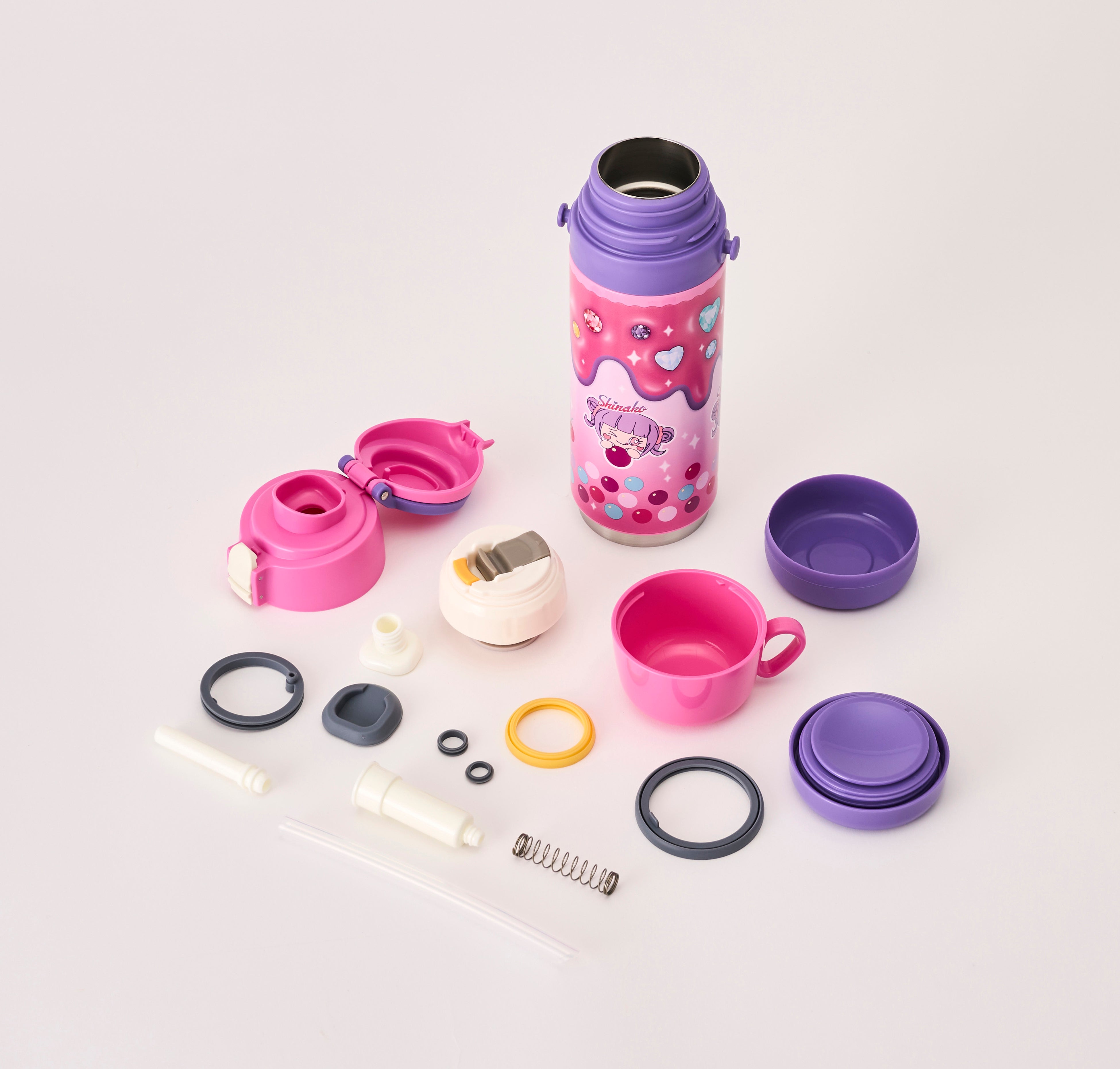 原宿系動画クリエイター「しなこ」とのコラボステンレスボトル「しなこ