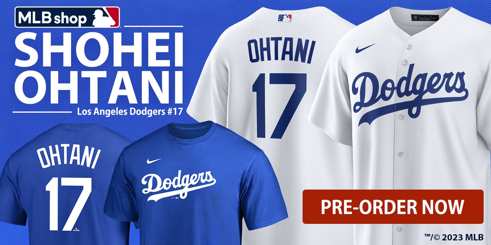 ドジャース大谷翔平選手、背番号「17」オリジナルTシャツなど7種を