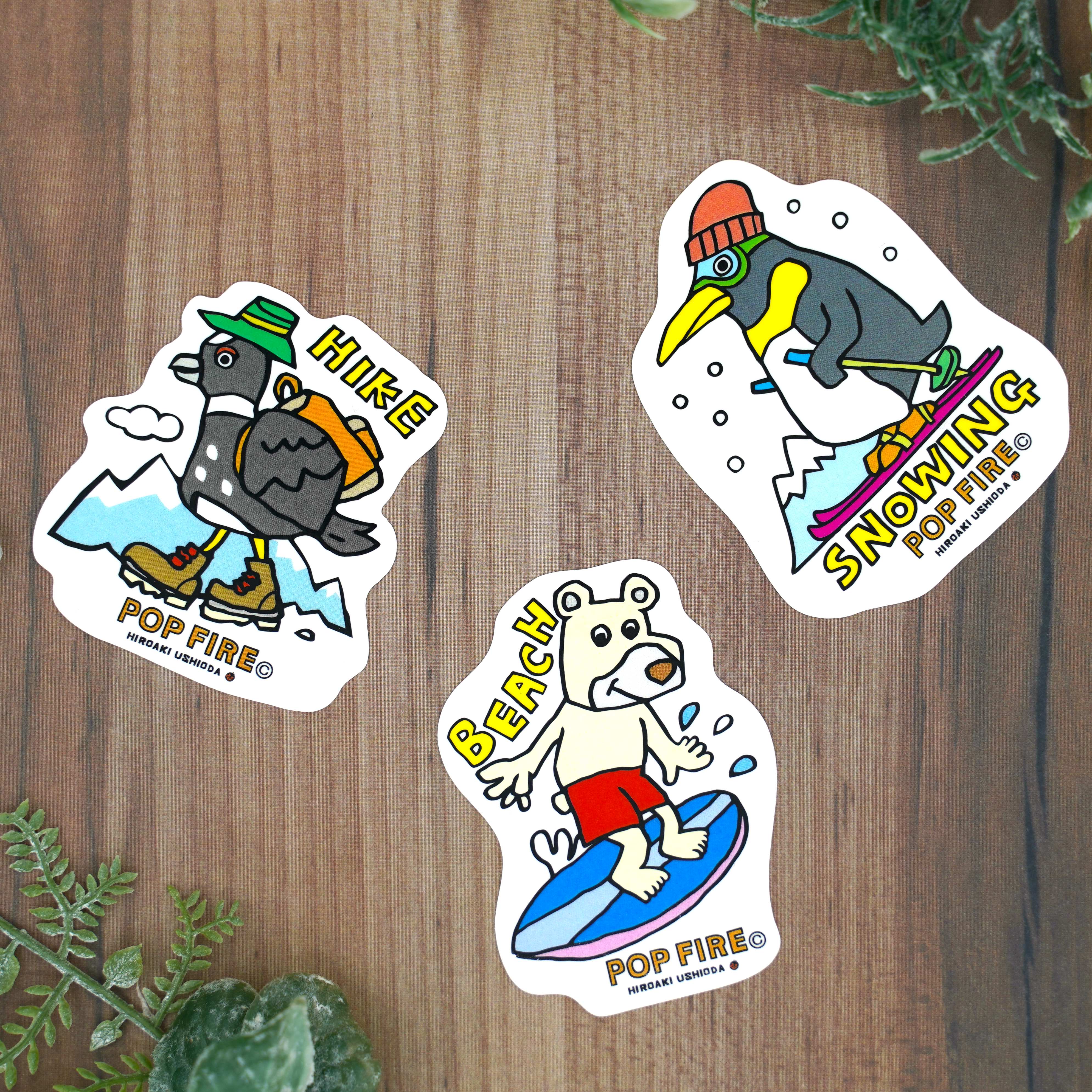 アウトドアグッズブランド「POP FIRE」から新キャラクター「POP FIRE