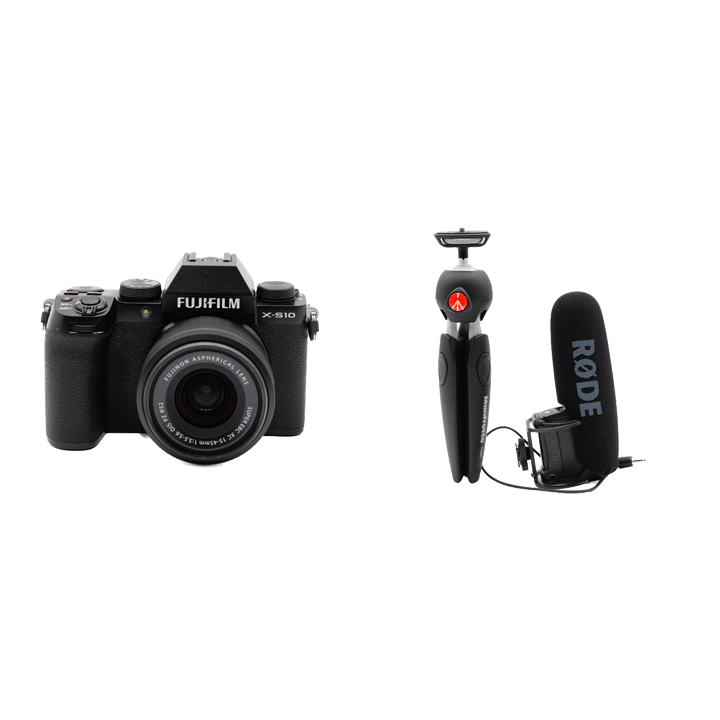 レンタル - FUJIFILM マイクとミニ三脚つき！youtube/Vlog撮影セット X