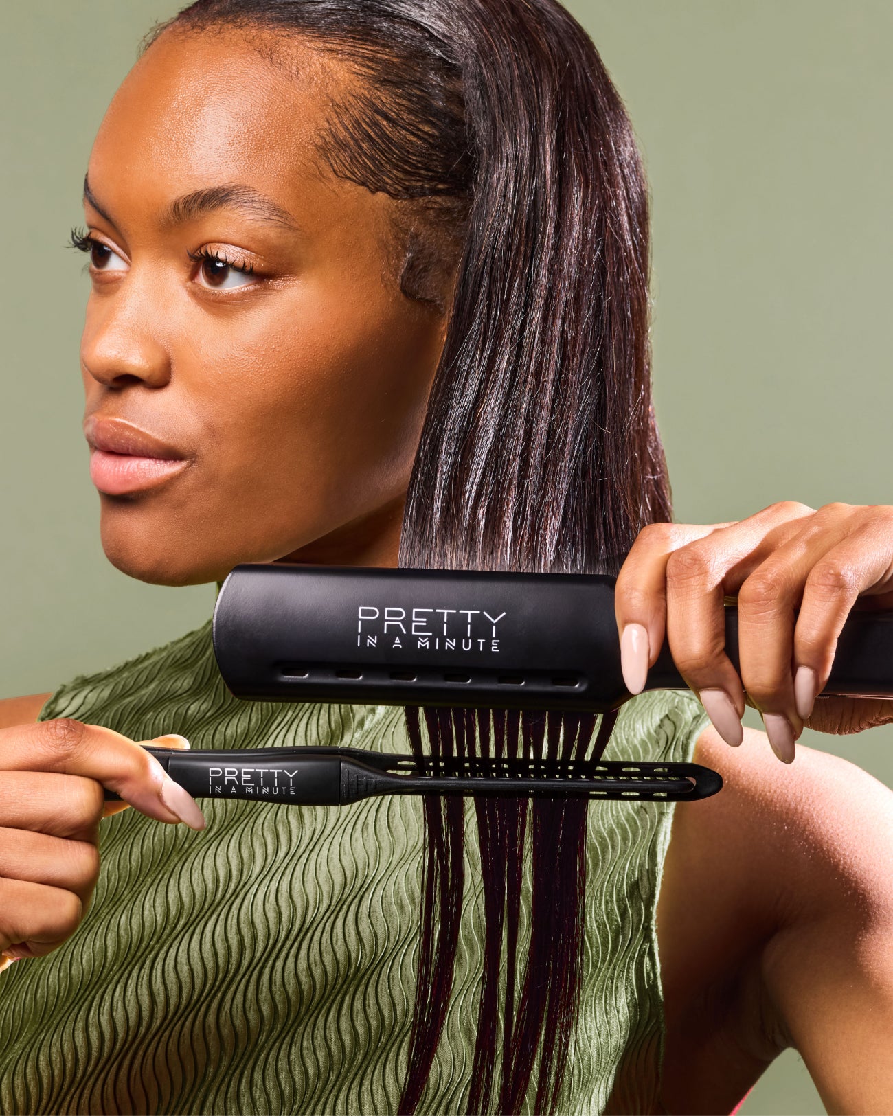 Straightening EZ comb Carbon Heat Resistant – Pretty In A Minute