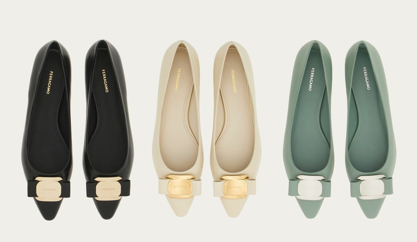 フェラガモから新オーナメントのバレリーナシューズが登場！上品カラー