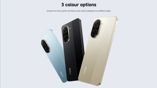 POCO C71発表！Android 15（Go Edition）の超低価格スマホ。32MPカメラ