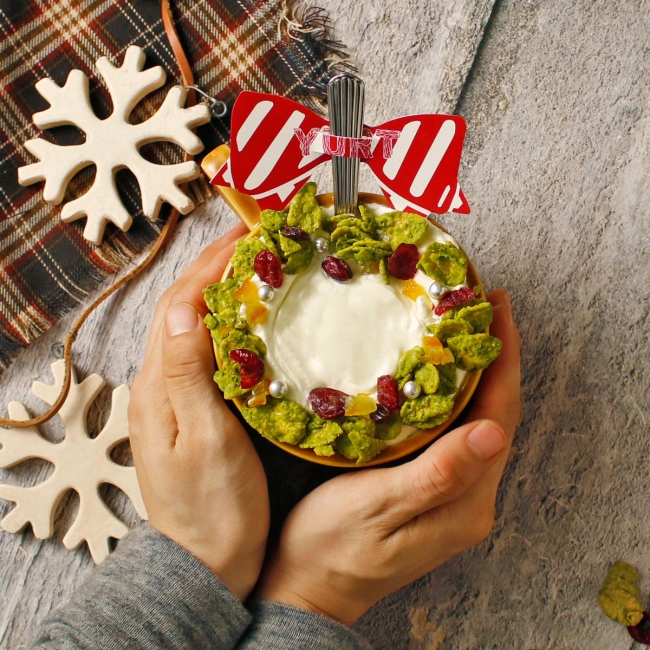 クリスマスリースがカワイイ！X'mas限定のドリンクが2018年11月29日