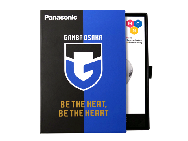 ガンバ大阪×パナソニック、新エンブレムデザインの完全ワイヤレス