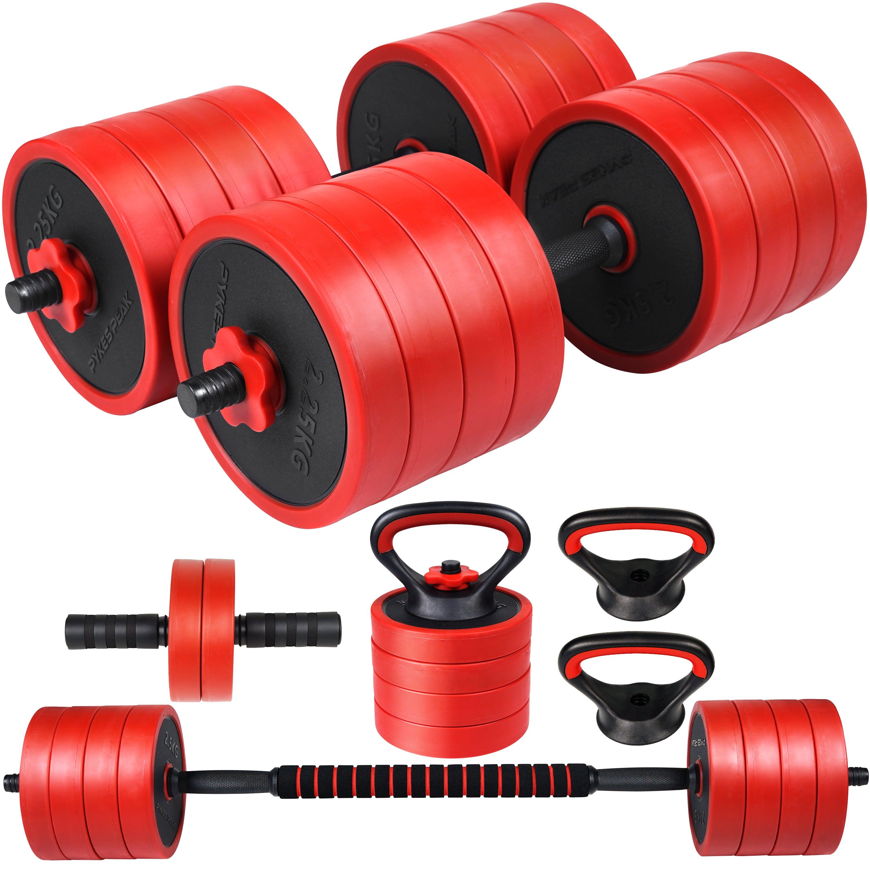 ダンベル 可変式 セット 5kg 10kg 15kg 20kg 2個セット バーベル 可変