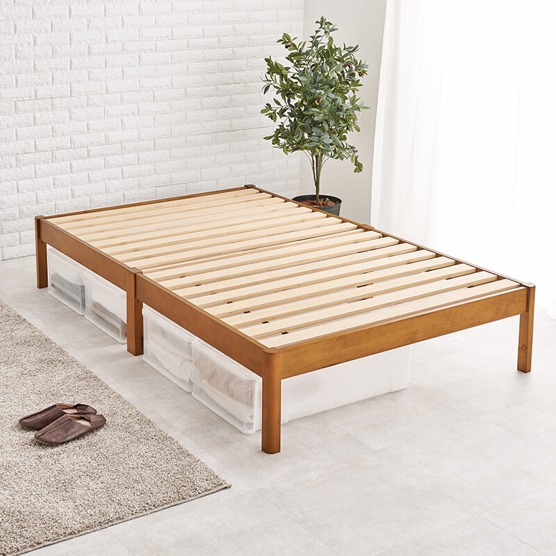 3分で組立できるすのこベッド ヘッドレスタイプ [シングル/セミダブル