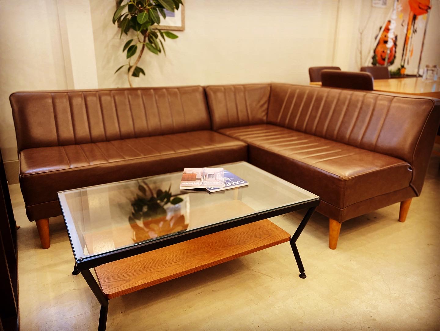 ソファ／コーナーソファ／ニコアンド／nikoand／ダークブラウン