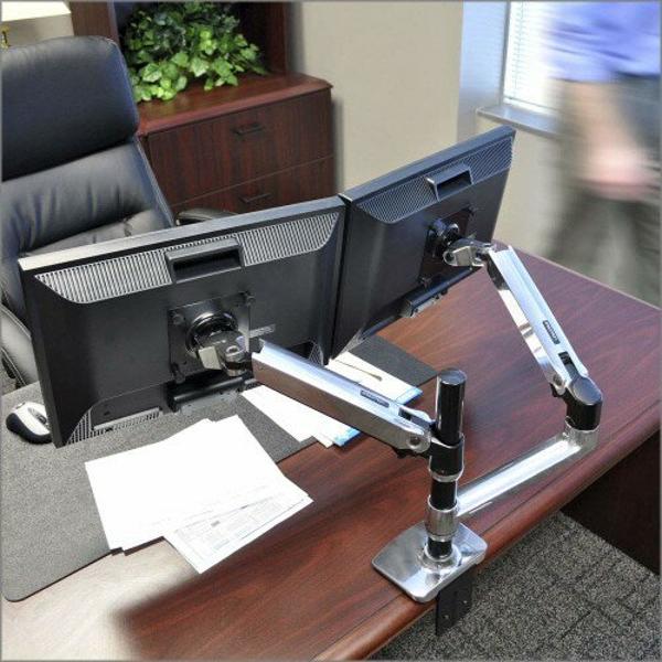 楽天市場】エルゴトロン LX デスクマウント デュアルモニターアーム 縦