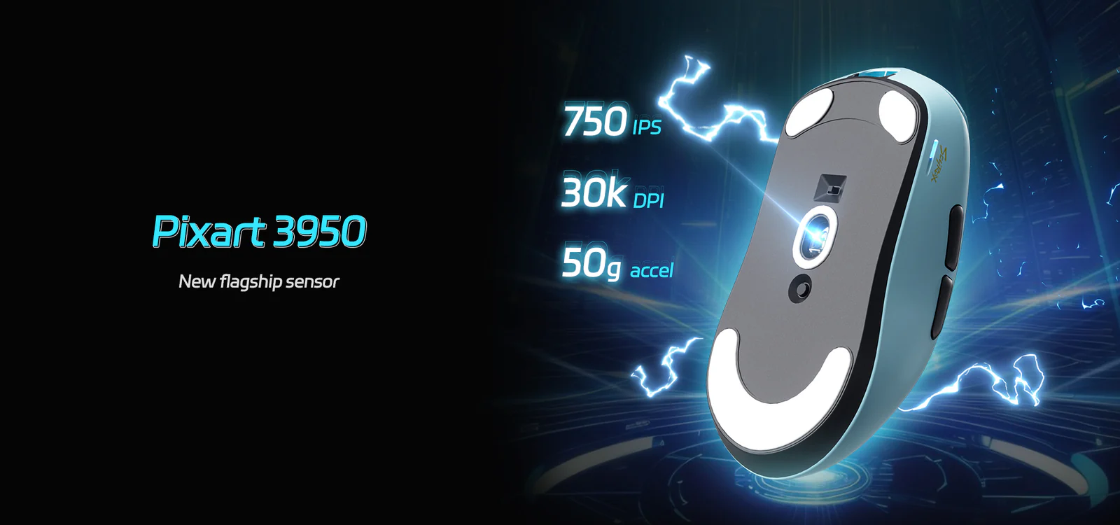 SCYROX V6 Black ゲーミングマウス 8000hz 重量40g 左右対称