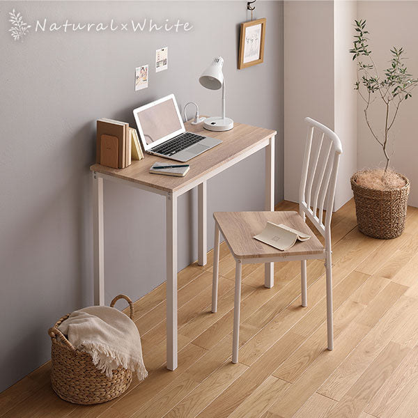 コンセント付き デスクチェアセット [幅80cm]/コンパクトデスク＋