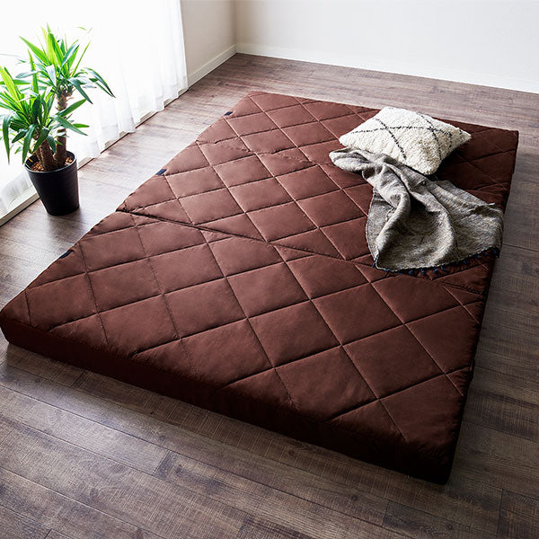 ファミリータイプ マットレス 3つ折り（グレー） 12cm厚/連結可能な高