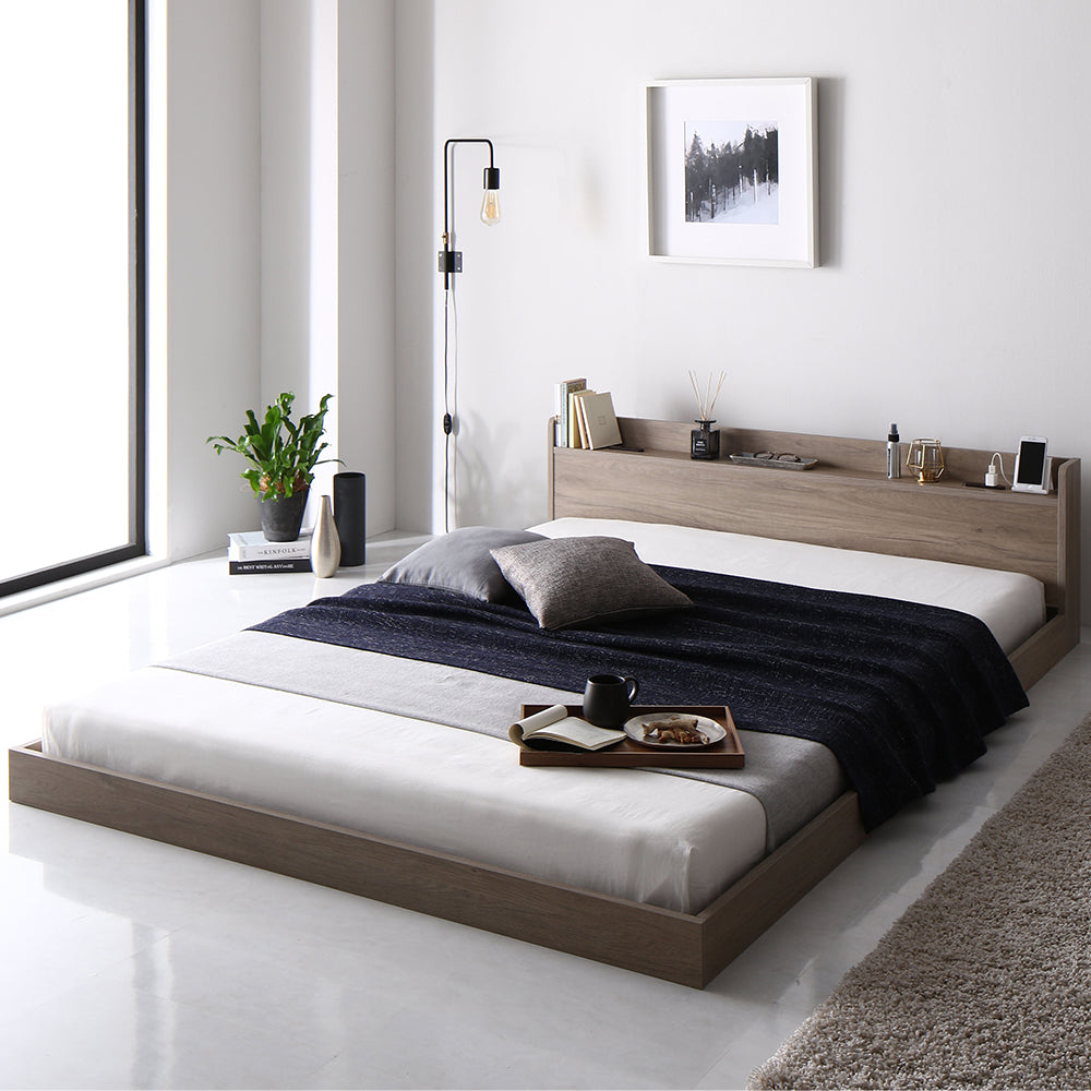 棚付きすのこローベッド 『Etany エタニー』 /シンプルモダン