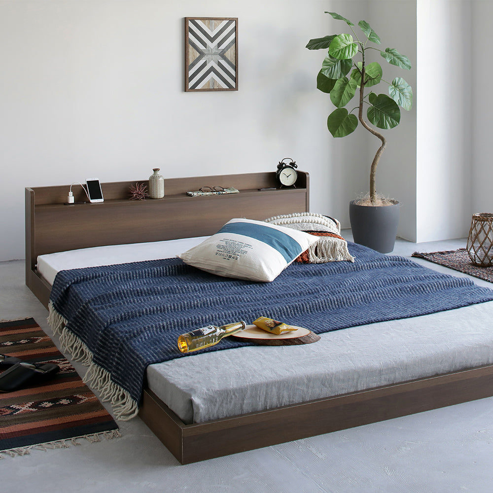 棚付きすのこローベッド 『Etany エタニー』 /シンプルモダン