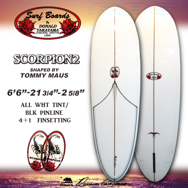 HAWAIIAN PRO DESIGN HPD DONALD TAKAYAMA SCORPION スコーピオン2 6.6
