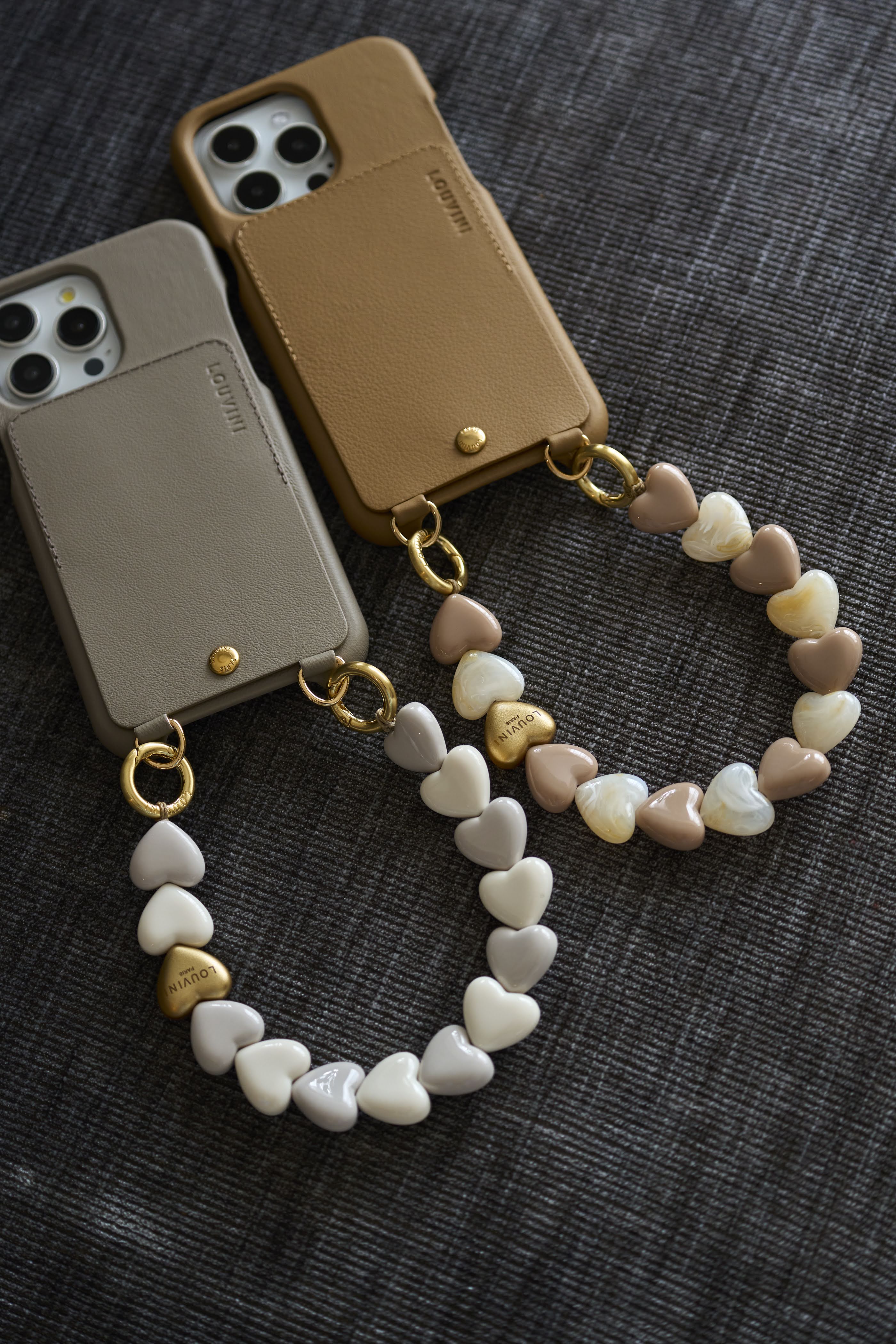 ハンドストラップ PETIT CUORE GRAY-WHITE – R deco interiors