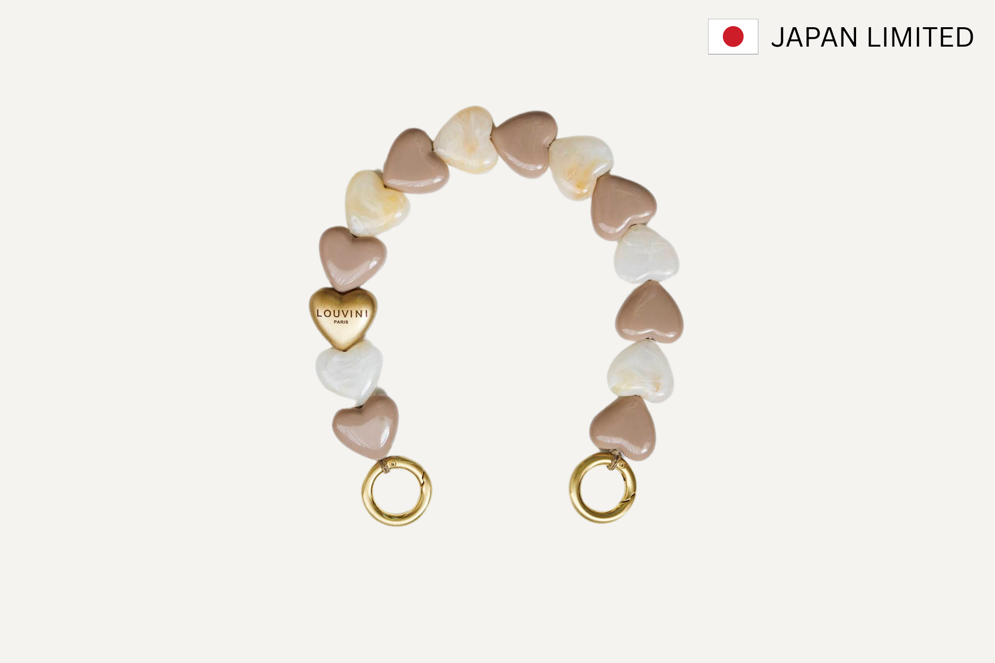 予約販売（3月上旬入荷予定）ハンドストラップ PETIT CUORE BEIGE