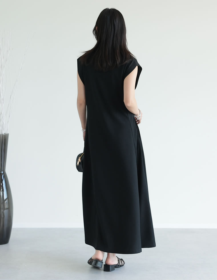 キーネックフレンチスリーブポロワンピース - ワンピース通販 | 人気