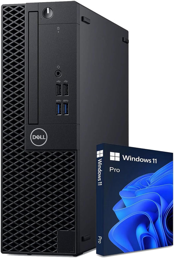 Refurbished Dell OptiPlex 3070 SFF Desktop PC, Intel i5 9th Gen