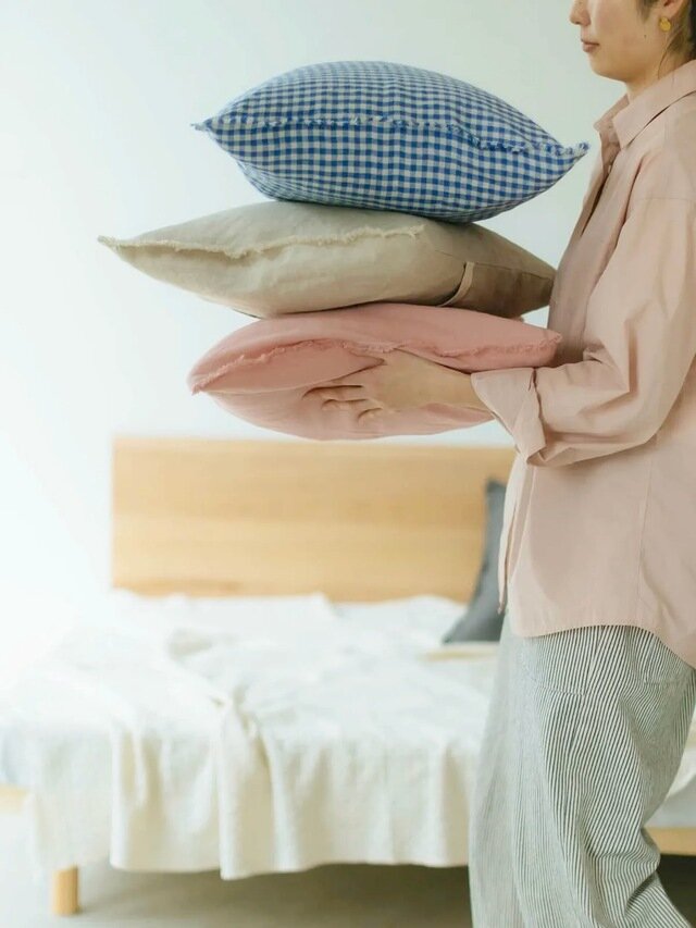 New】Orné de Feuilles × fog linen workのコラボクッションカバーが