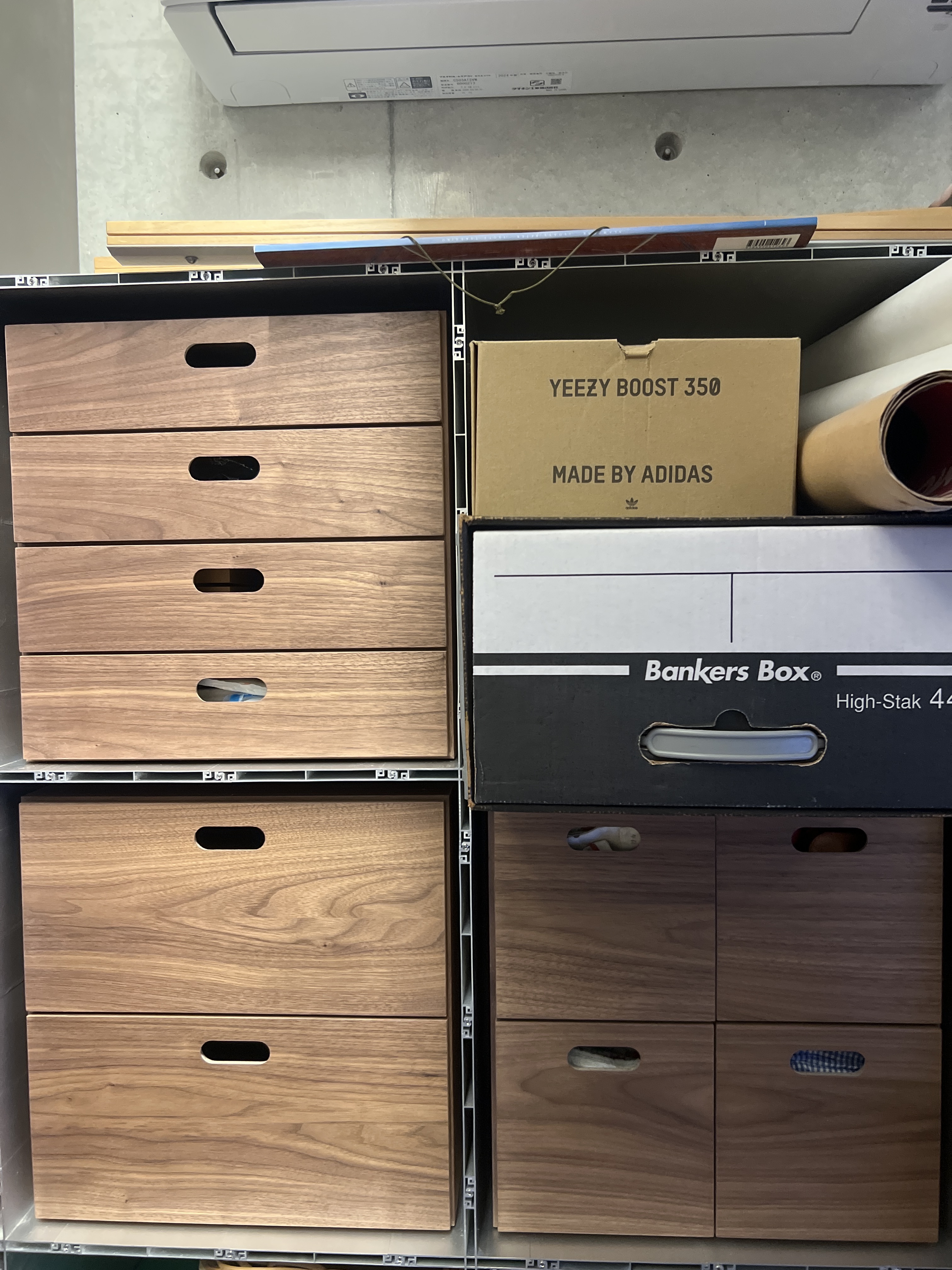 スタッキングチェスト・引出し・2段／オーク材突板 | 無印良品