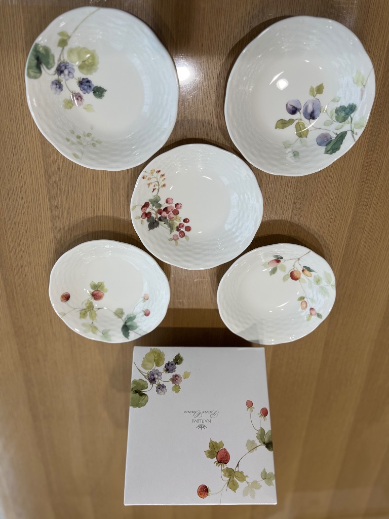 NARUMI ルーシーガーデン ボウル(アソート) 16cm 5点セット NARUMI