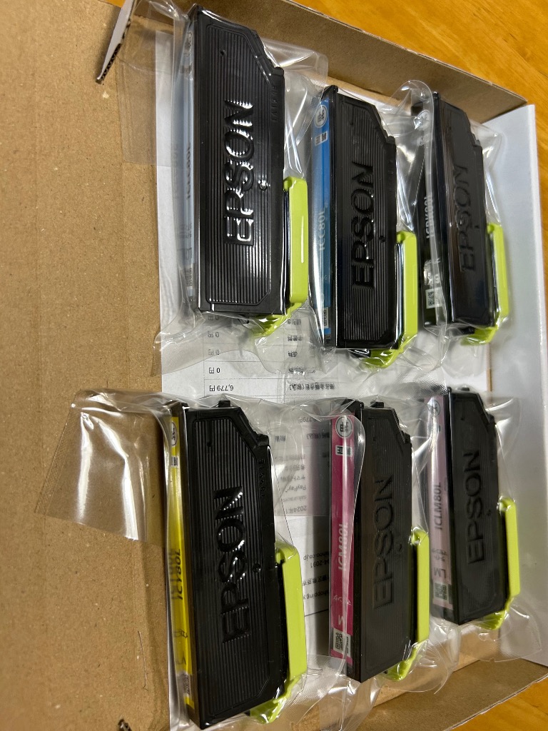 エプソン（EPSON） 純正インク IC6CL80L 6色セット（増量）目印