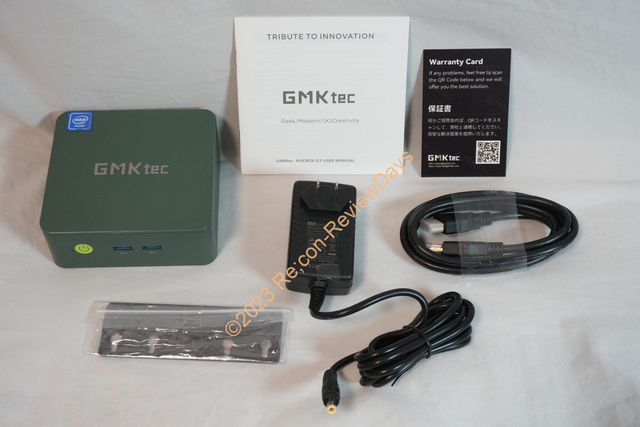 GMKtec製のIntel N100を搭載したミニPC「NucBox G3」を簡単にレビュー