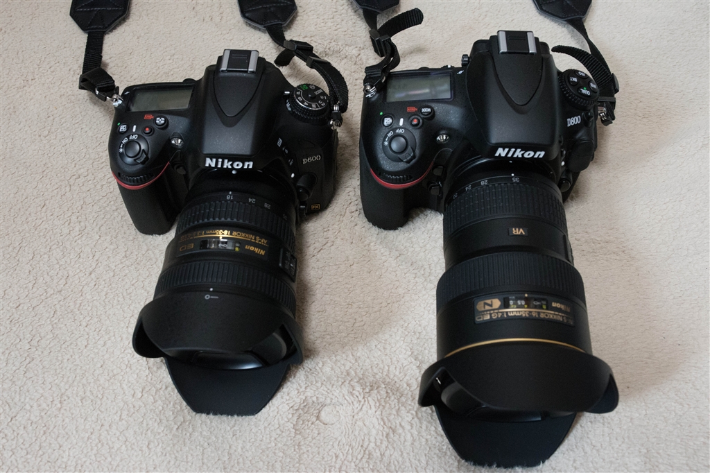 価格.com - 『16-35 f4 VRと18-35 f3.5-4.5の大きさ比較』ニコン AF-S