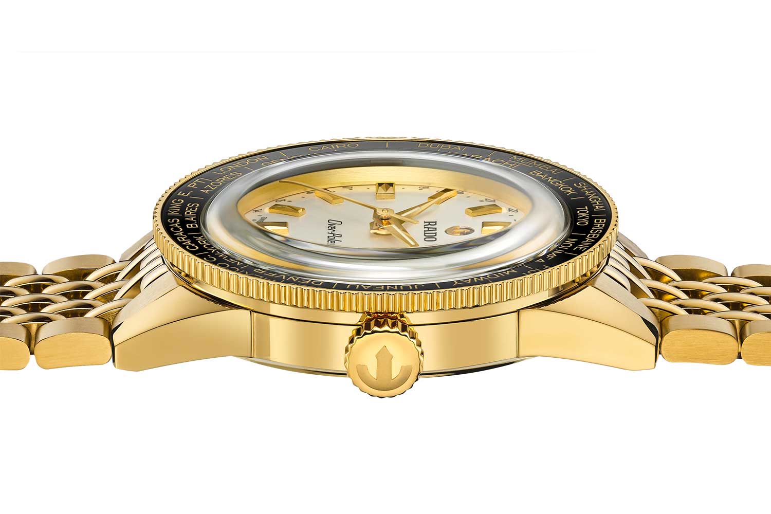 Jet-Set Era Rado Captain Cook Over-Pole Worldtimer in 39mm Yellow