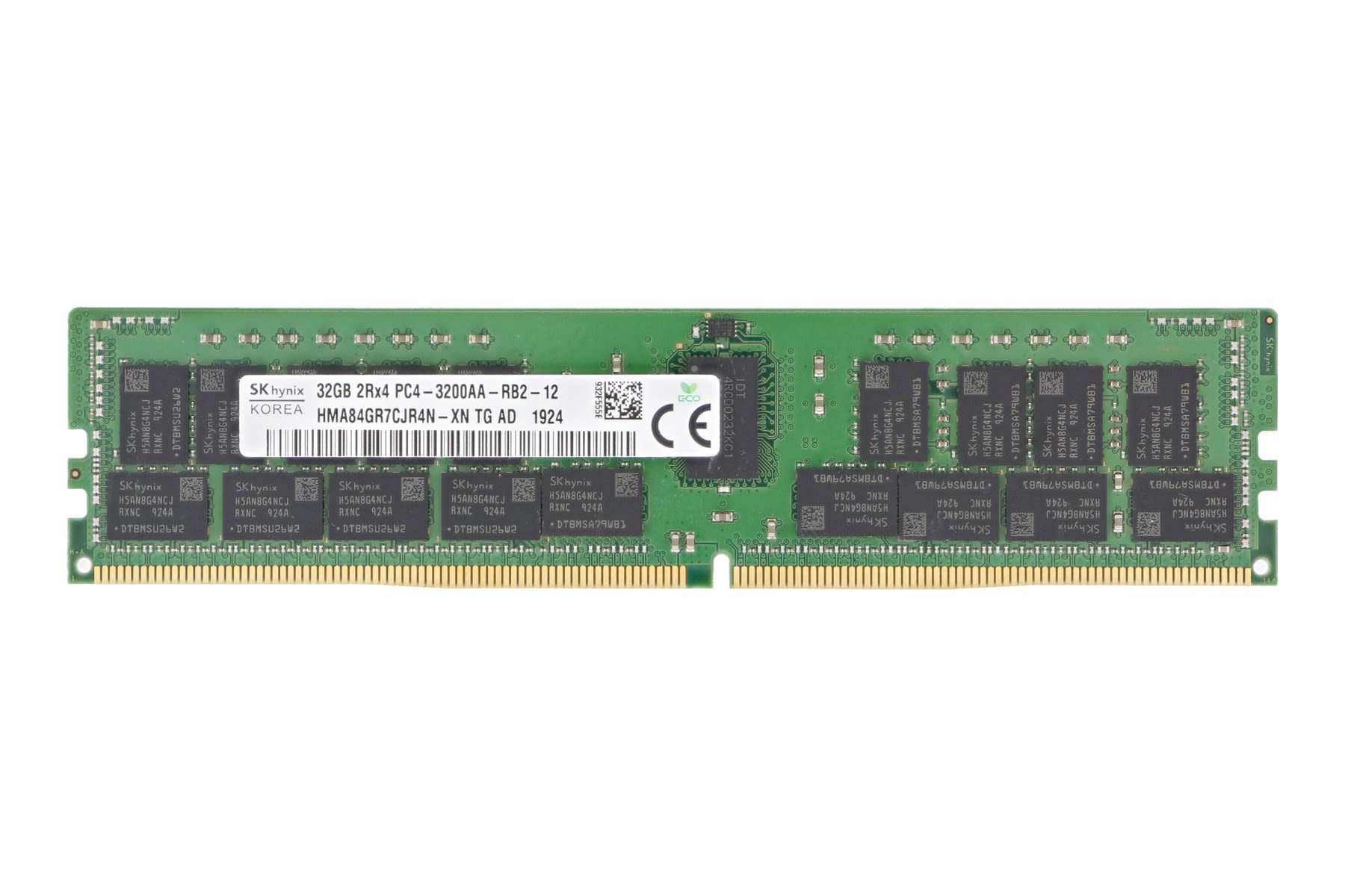SK hynix DDR4-3200 ECC 32GB x4枚【サーバー用】 SK hynix DDR4-3200