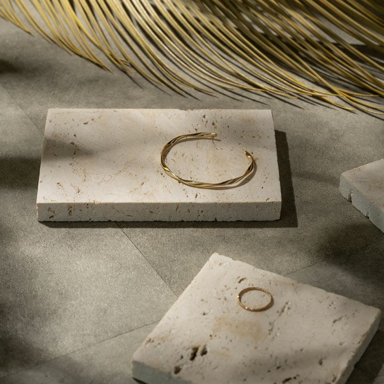 大理石 トレー ストーン 天然石 プレート トレイ 約 W 10cm D 15cm H