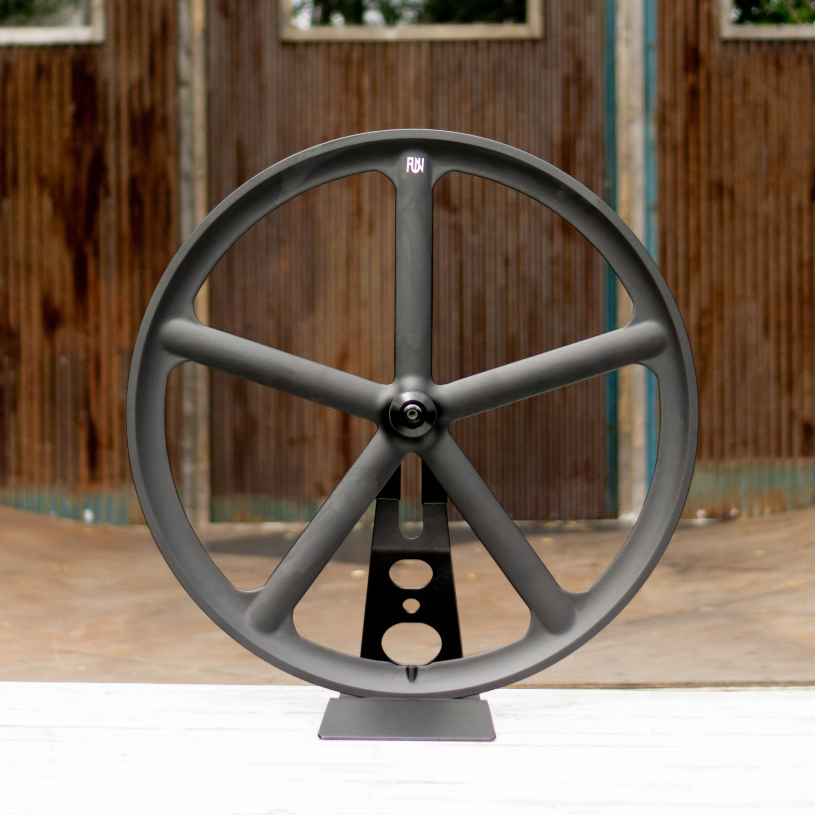 FUN 700C X5（クロスファイブ）ホイール マットブラック フロント単品