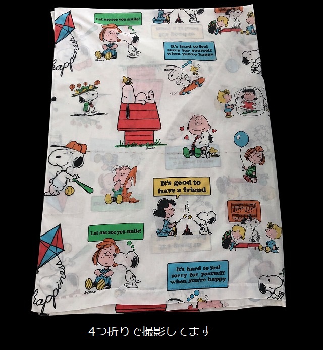 ヴィンテージ スヌーピー シーツ 生地 MADE IN USA SNOOPY PEANUTS USA