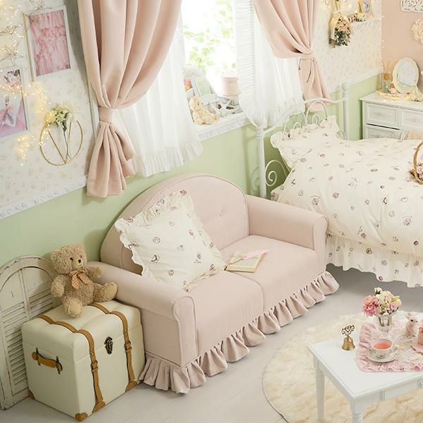 直送】トランク型収納(スツール・小)｜かわいいお姫様インテリア家具