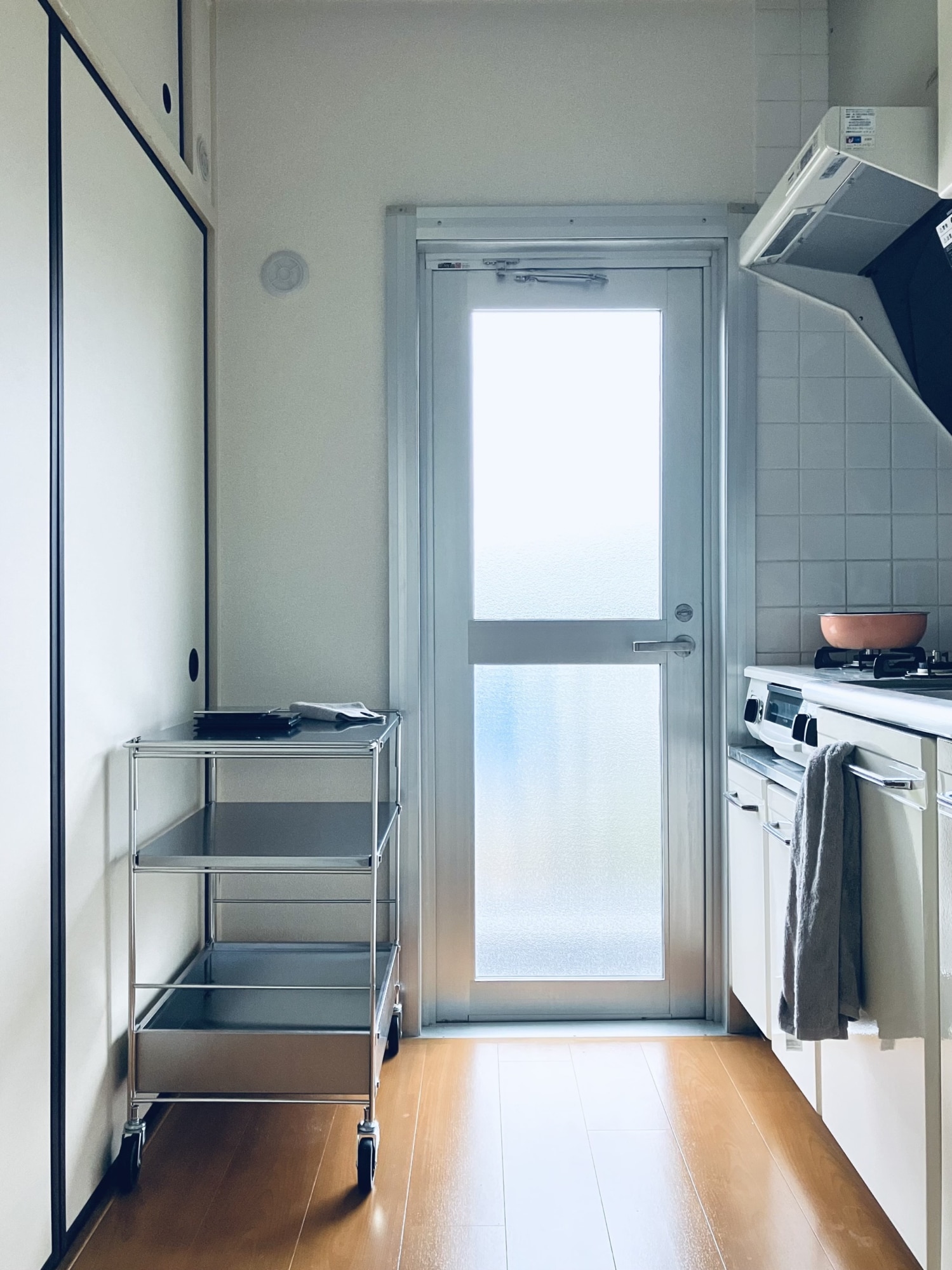 ステンレスユニットシェルフワゴンセット 幅64．5×奥行41×高さ70．5cm