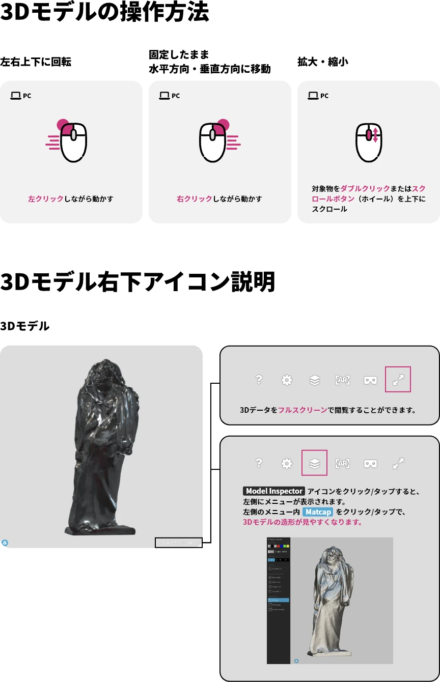 考える人｜みんなの3Dロダン図鑑