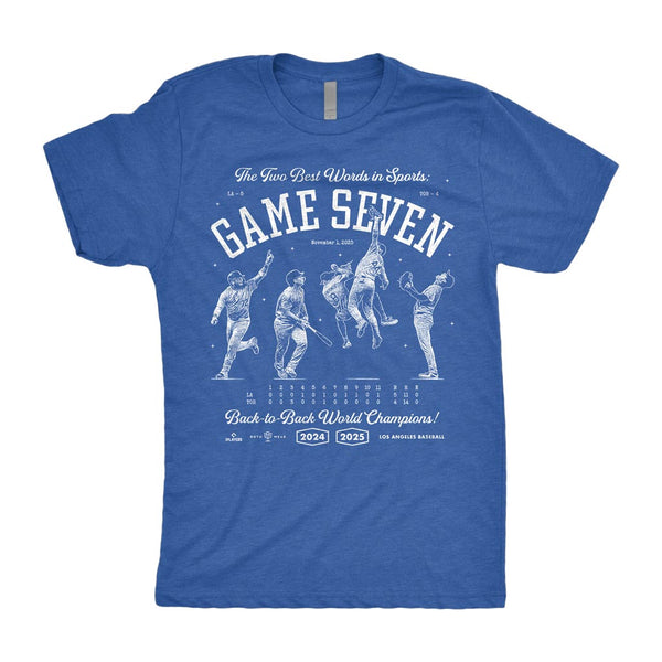 Game Seven Shirt | Los Angeles Baseball 2025 Back-to-Back World
