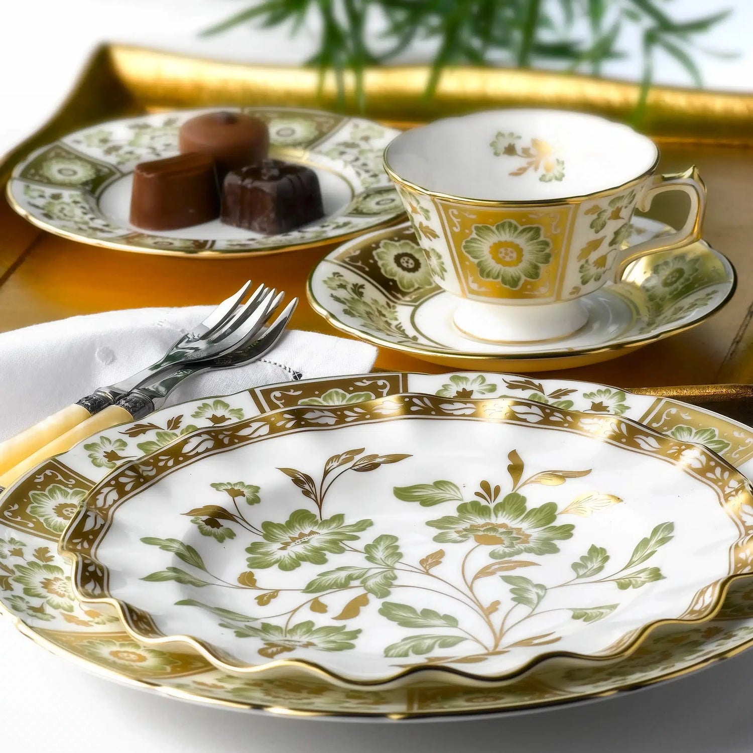 Derby-Panel-Green-Dinner-Set-