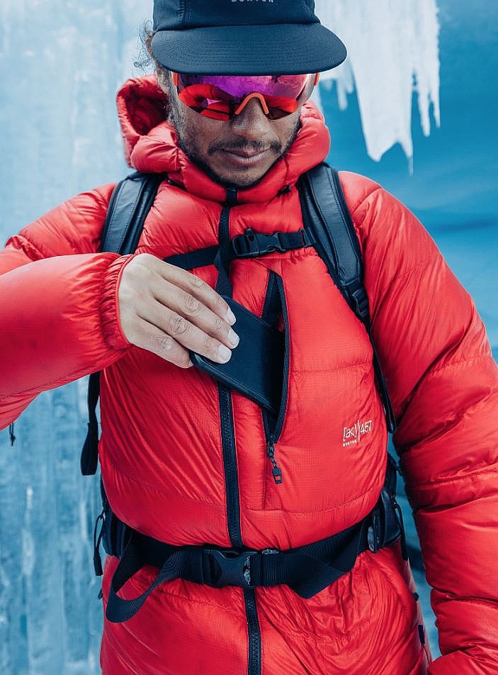 BURTON ワインレッド フード付き columbia セットアップ