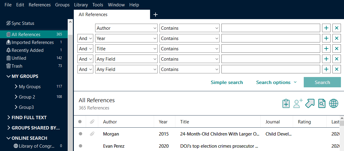 EndNoteの文献管理機能 | EndNote（文献管理、論文作成）
