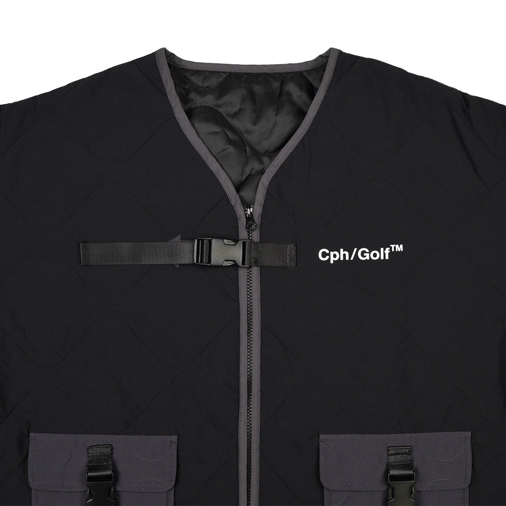 BICOLOR QUILTING NO COLLAR JACKET｜若年層向けゴルフアパレル