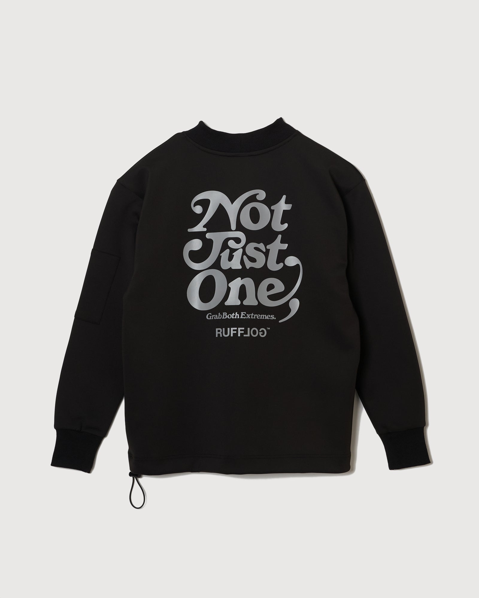 NOT JUST ONE L/S MOCK NECK BLACK – RUFFLOG