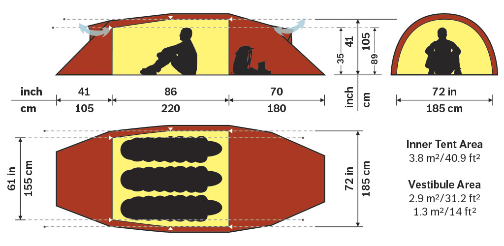 カイタム3GT - Hilleberg（ヒルバーグ）公式サイト by エイアンドエフ