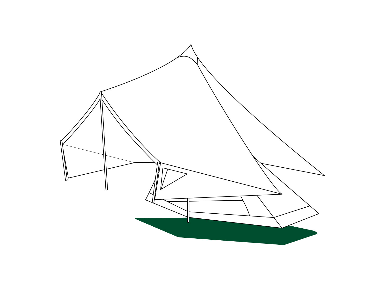 グランドシート モーニンググローリーインナーテント用 - 地球の、道具